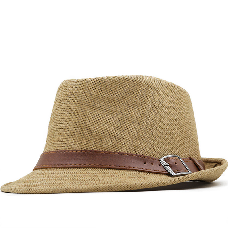 Thắt lưng da Pu trơn Mũ rơm Trilby Fedora